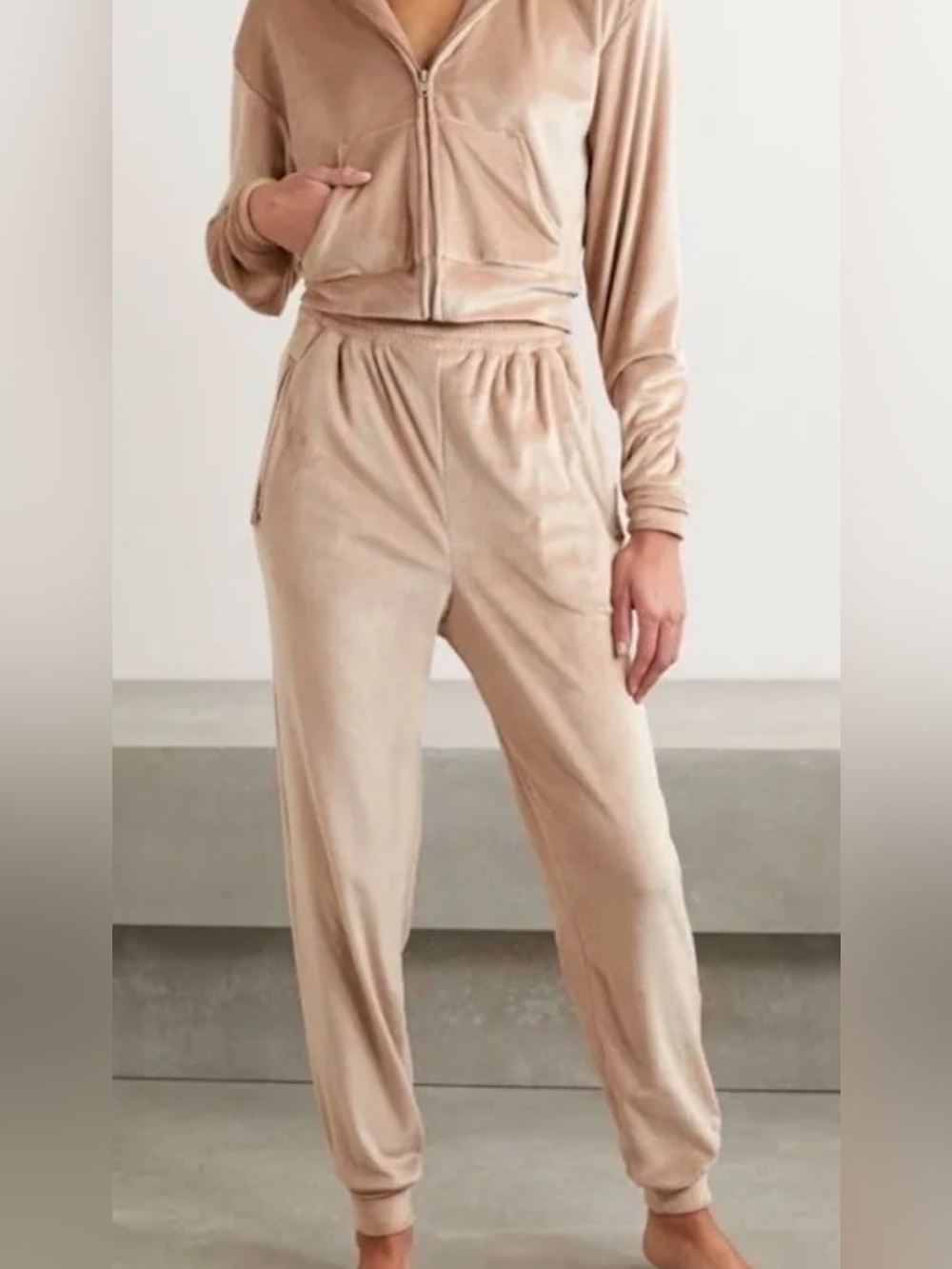 EUC SKIMS Velour Joggers in Honey Size Large